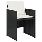 thumbnail of vidaXL 9-tlg. Garten-Essgruppe mit Kissen Schwarz Poly Rattan