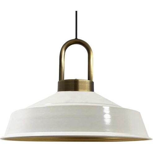 Bamyum Asletl-Lock Vintage Weiß Pendelleuchte
