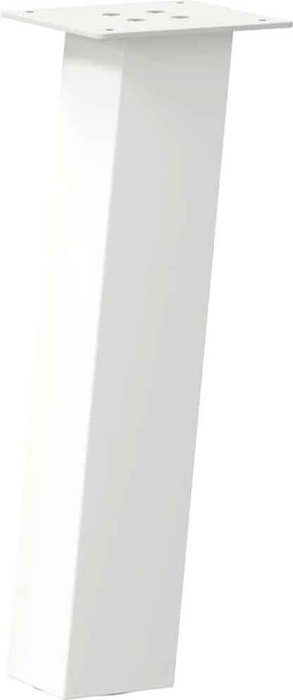 vidaXL Couchtischbeine 4 Stk. Weiß 42 cm Stahl