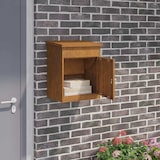 thumbnail of Paketbox KILI mit Speicher Rostig 47,5x38x59 cm Cortenstahl | Paketkasten Paketbox für Zuhause Kasten für Pakete