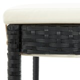 thumbnail of vidaXL 7-tlg. Gartenbar-Set Schwarz Massivholz Akazie und Poly Rattan