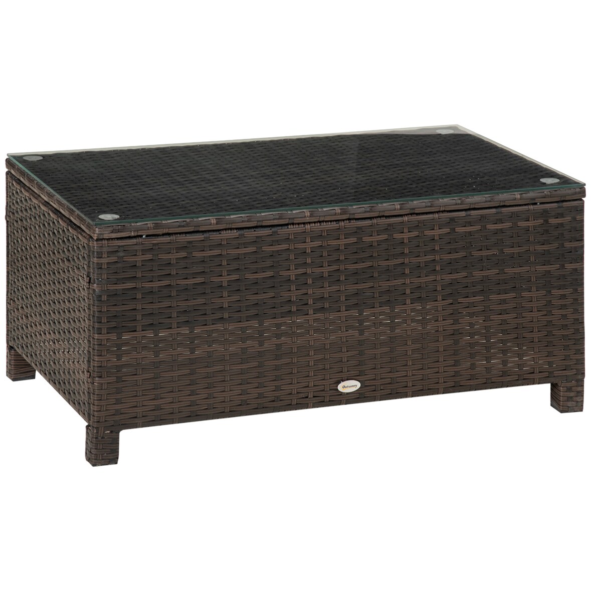 Outsunny - Gartentisch - 85Lx50Wx39Hcm - Braun