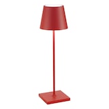 thumbnail of Zafferano Poldina Pro Draadloze Oplaadbare LED Tafellamp Touch Dimmer 2700K-3000K IP65 Binnen/Buiten Gebruik h.38cm - Rood