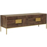 thumbnail of TV-Schrank RALF Mangoholz Braun 50x40x145cm Fernsehtisch TV Lowboard für Fernseher