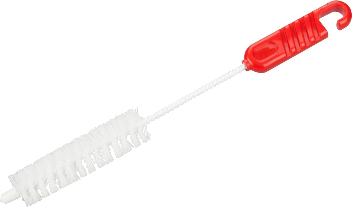 aro Ausgießer Bürste, Kunststoff/Metall/Nylon, 2.3 x 20 x 2.3 cm, rot/weiß