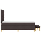 thumbnail of vidaXL Boxspringbett mit Kopfteil Dunkelbraun 200 x 120 cm Stoff