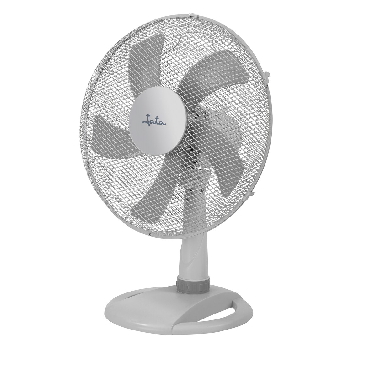 Ventilador de mesa JATA JVVM3027 con 3 velocidades. 60 cm de altura. Oscilación automática y cabezal inclinable. Rejilla de metal protectora
