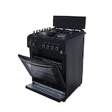 thumbnail of Gasline Gas Standherd SHGG6060KGGB 60cm schwarz Gasbackofen mit Thermostat, 4 flammig WOK Brenner, Grill und Umluft Erdgas LPG