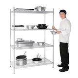 thumbnail of Vogue stalen draadrek met verstelbare planken 1220x1840x610mm