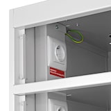 thumbnail of PROREGAL Notebook-Schrank mit 10 Fächer | HxBxT 180x40x50cm | Lichtgrau