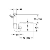 thumbnail of HAAS PP-Spülensiphon Röhrensiphon 1 1/2" mit einem Geräteanschluss, DN 50