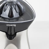 thumbnail of Spremiagrumi elettrico H.Koenig in acciaio inox AGR60, senza BPA, silenzioso, beccuccio antigoccia, 2 coni per arance e limoni, 60W