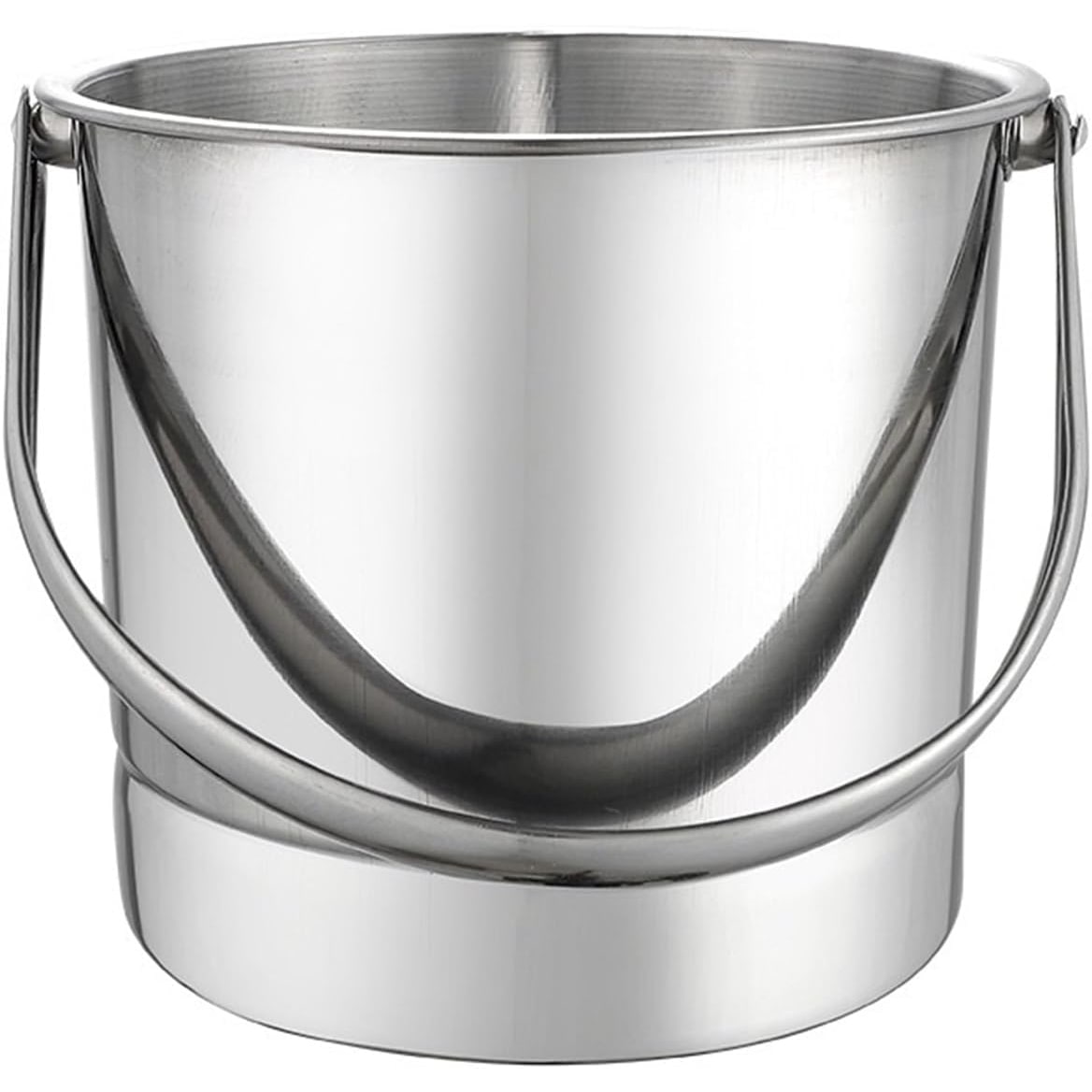 IJs Emmer RVS - IJsemmer voor IJsblokjes - Drankkoeler met Handvat - 14,5 x 13 x 12,5 cm