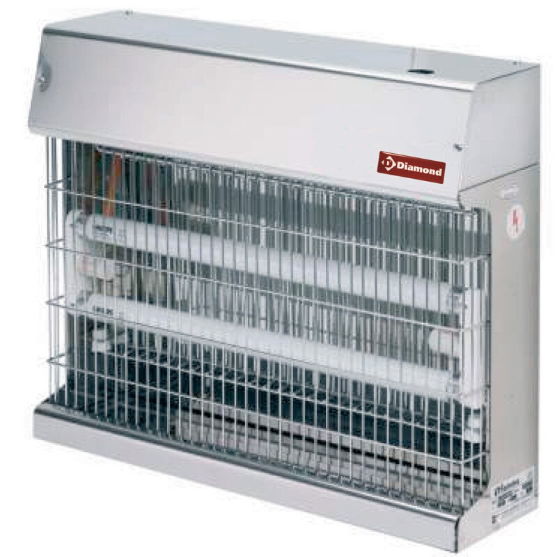 Exterminateur d'insectes mural inox - Diamond