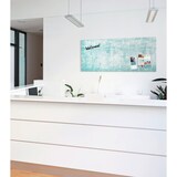 thumbnail of Sigel GL297 Glas-Magnettafel Artverum - Design Turquoise Wall - 130 x 55 cm - türkis, weiß - Sicherheitsglas