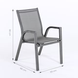 thumbnail of Conjunto de mesas e cadeiras reforçadas para jardim, Mesa extensível 180 a 240 cm, Alumínio e HPL, Cor Antracite