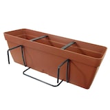 thumbnail of Artplast - Blumenkasten 60 cm mit quadratischer Befestigungsplatte