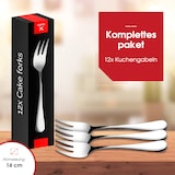 thumbnail of HGMD Kuchengabeln - 12 Stück - 14cm - Dessertgabeln - Kuchengabeln - Edelstahl