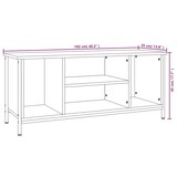 thumbnail of vidaXL TV-Schrank Schwarz 102x35x45 cm Holzwerkstoff