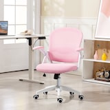 thumbnail of Vinsetto Sedia da Ufficio Ergonomica con Schienale a Rete Rosa