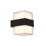 thumbnail of Applique Pittsburgh Alluminio Nero Policarbonato Trasparente Led 6,83W 3000K