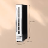 thumbnail of Klarstein Vinovilla 7 Built-in Uno Quartz Einbau-Weinkühlschrank Weißes Glas Weiß