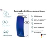 thumbnail of SET: Desinfektionsspender SENSOR Cosmos (berührungslos) +2x1L Händedesinfektion+Edelstahlhalterung mit Auffangschale Wandmontage