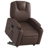 thumbnail of vidaXL Massagesessel mit Aufstehhilfe Elektrisch Braun Kunstleder