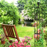 thumbnail of Relaxdays Rankhilfe Obelisk, 2er Set, 160x20 cm, Ranksäule für Kletterpflanzen, Metall, freistehend, Rosenturm, schwarz