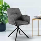 thumbnail of Set van 2 Eetkamerstoelen Tipton donkergrijs