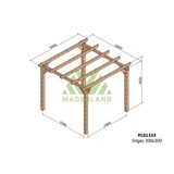 thumbnail of Pérgola de Madera Laminada Sitges (Maderland) - Gardeneas