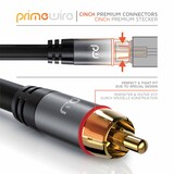 thumbnail of Primewire Stereo Cinch Audio-Kabel, RCA, mehrfach geschirmtes HiFi Audiokabel, 2X Cinch zu 2X Cinch - 5m