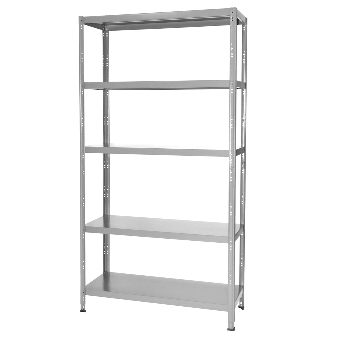 Grima, scaffale in kit grigio nuvolato, dim.cm.100X40X187h, metallo , 5 piani, montaggio a bullone.