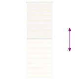 thumbnail of vidaXL Doppelrollo Marmorbeige 75x200 cm Stoffbreite 70,9 cm Polyester