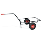 thumbnail of Robuster Handwagen in anthrazit, belastbar bis zu 200 kg, mit 24 cm hohem Korb in braun