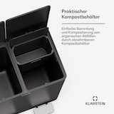 thumbnail of EcoVista Mülleimer mit Kompostbehälter Abfalleimer 40 Liter + 3L Kompostbehälter Soft-Close Schwarz