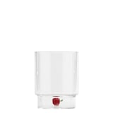 thumbnail of Zafferano Teca Frutta - Set van 6 glazen van borosilicaatglas met appel - 35 cl Tumbler Dubbele bodem Handgedecoreerd, gemakkelijk afwasbaar