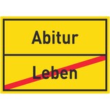 thumbnail of Abitur Leben Aufkleber Ortsaufkleber A6 (105x148mm)