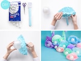 thumbnail of 100x Papierpompons, blau, 25cm