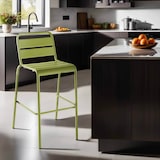 thumbnail of Chaise haute en métal vert