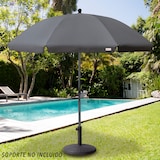 thumbnail of Sombrilla para jardín 240 cm protección UV30 color gris Aktive Garden