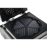 thumbnail of Royal Catering - Royal Catering Gaufrier Machine à Gaufres Cœur RCWM-1500-H (37x30,7x49,5cm, 1.500W, diamètre des gauffres 21 cm, minuterie jusqu'à