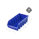 thumbnail of PROREGAL Mega Deal 40x Sichtlagerbox 2L | HxBxT 7,5x11,6x21,2cm | Polypropylen | Blau | Sichtlagerbehälter, Sichtlagerkasten, Sortierbehälter