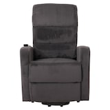thumbnail of Fernsehsessel HWC-K62, Relaxsessel TV-Sessel Liege, Liegefunktion Aufstehhilfe, Metall Stoff/Textil Cord ~ dunkelgrau