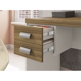 thumbnail of MF - Mesas de Escritório STUDIO 136 e STUDIO 90 com 2 Gavetas e Bilaminado Mel e Cacau 136 x 150 cm