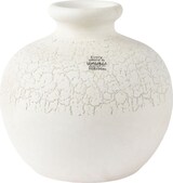 thumbnail of Vase 20x19cm Keramik Craquele Blumenvase Keramikvase Tischvase Blumen Dekovase Terrakotta Tischvasen Gastronomie Tischdeko Hochzeitsdeko Vasen Weiß