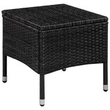 thumbnail of vidaXL 3-delige Bistroset poly rattan zwart
