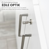 thumbnail of bümö Aktenschrank abschließbar, Büroschrank Holz 80cm breit in Buche - abschließbarer Schrank mit Aktenregal für's Büro & Arbeitszimmer, Büro Möbel