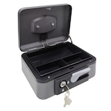 thumbnail of ARREGUI Popup C9726 Caja Caudales con Llave y Pulsador de Apertura| Caja de Seguridad acero y bandeja interior | Caja fuerte portatil 20 cm ancho|Gris