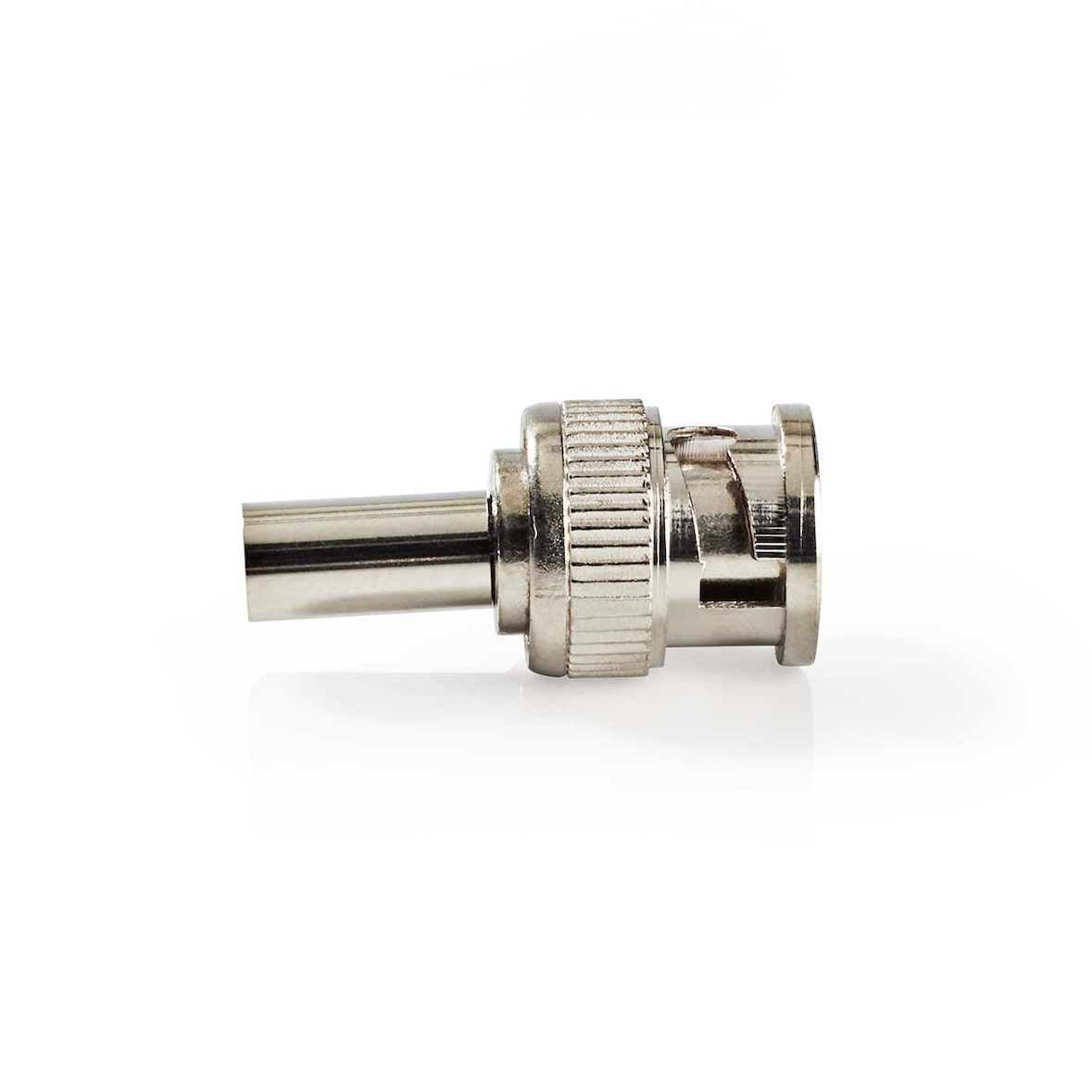 Nedis BNC-Stecker - Gerade - Stecker - Vernickelt - 50 Ohm - Kräuseln - Kabeleingangsdurchmesser: 6.0 mm - Stahl - Silber - 25 Stück - Umschlag